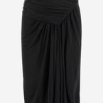 GONNA IN VISCOSA DRAPPEGGIATA 776439 Y7F981000 SAINT LAURENT 