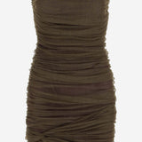 ABITO BUSTIER ARRICCIATO IN TULLE 783898 Y4C343217 SAINT LAURENT 