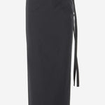 GONNA LUNGA VOICE IN MISTO COTONE 8166W3083 BLK THE ROW 