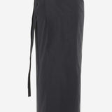 GONNA LUNGA VOICE IN MISTO COTONE 8166W3083 BLK THE ROW 