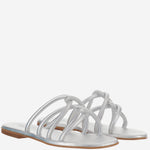 SANDALI IN PELLE TASO TUB ARGENTO KIMA 