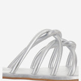 SANDALI IN PELLE TASO TUB ARGENTO KIMA 
