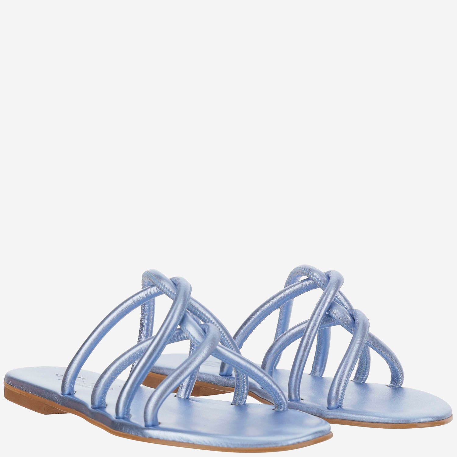 SANDALI IN PELLE TASO TUB DENIM KIMA 