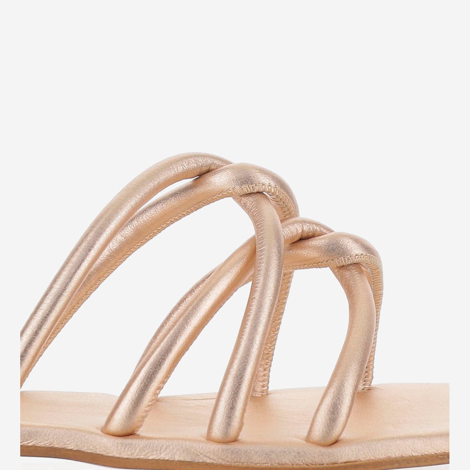 SANDALI IN PELLE TASO TUB ROSE GOLD KIMA 