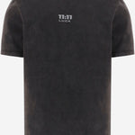 T-SHIRT IN COTONE CON STAMPA LOGO 1111LUCKBASICTEE BLACK 11:11 L.U.C.K. 