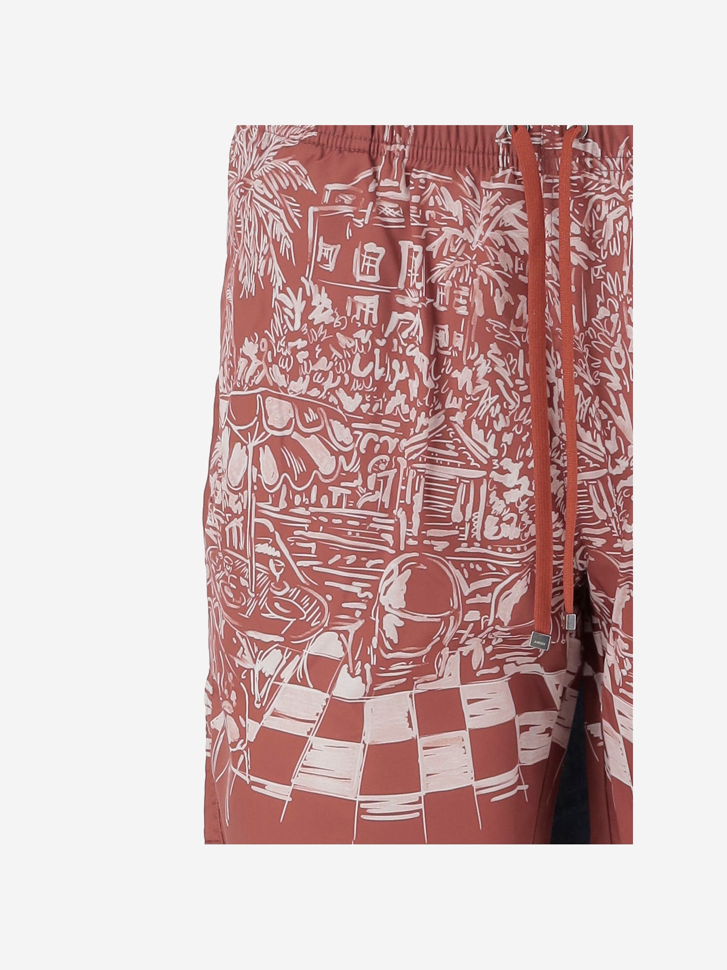 SHORTS DA BAGNO IN TESSUTO TECNICO AMBOSW 1007590 AMIRI 