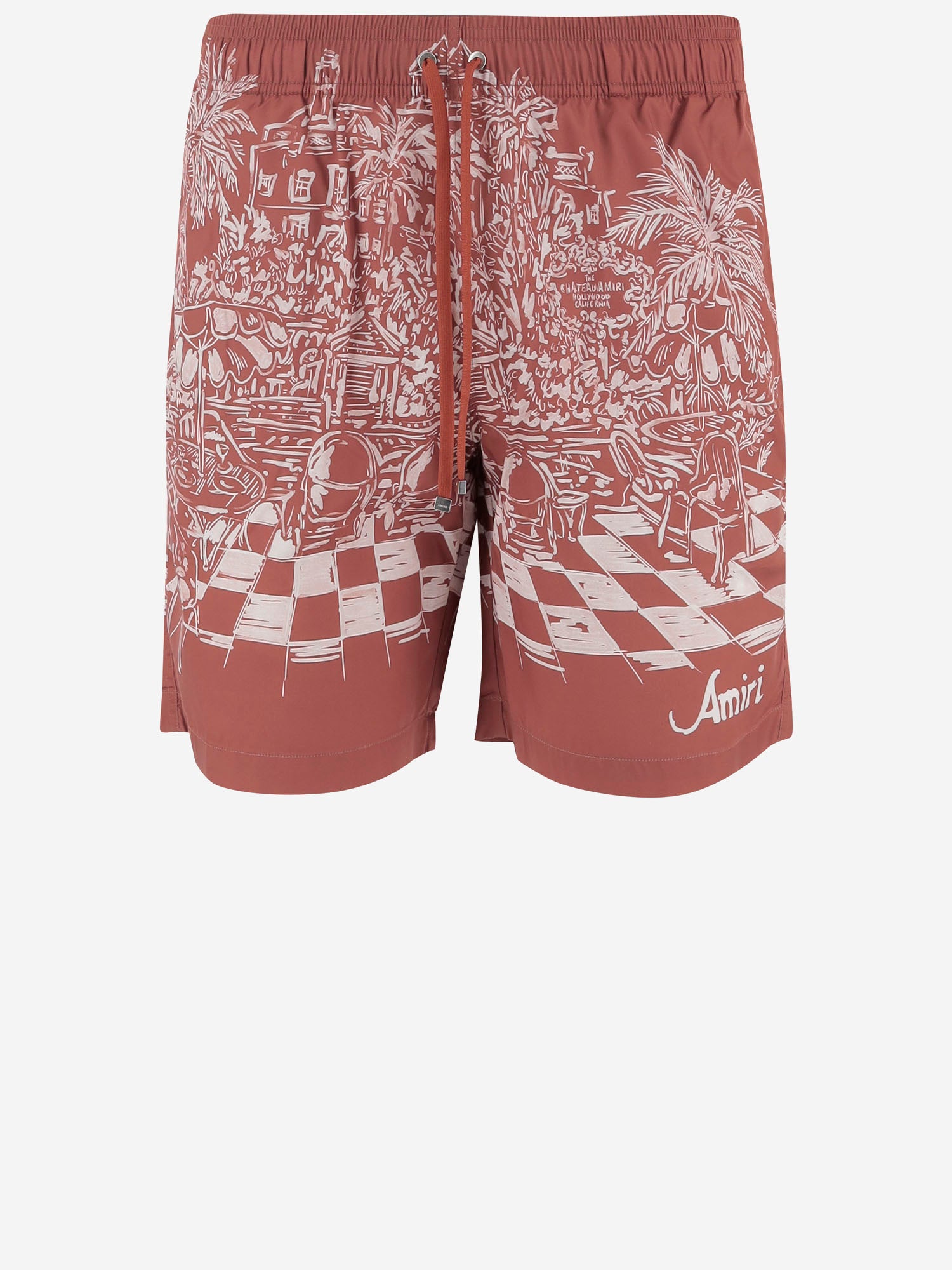 SHORTS DA BAGNO IN TESSUTO TECNICO AMBOSW 1007590 AMIRI 