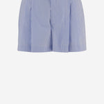 PANTALONI CORTI IN COTONE CON MOTIVO A RIGHE ARMTMP044C 016044 ARMARIUM 
