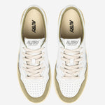 SNEAKERS MEDALIST LOW IN PELLE AULMFT06 SOFLEASUEWHTGREYGN AUTRY 