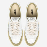 SNEAKERS MEDALIST LOW IN PELLE AULMFT06 SOFLEASUEWHTGREYGN AUTRY 