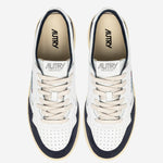 SNEAKERS MEDALIST LOW IN PELLE AULMFT07 SOFLEASUEWHTOCEAN AUTRY 