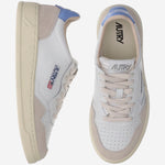 SNEAKERS LOW MEDALIST IN PELLE AULMLS12 LEATSUEDEWHTFORGET AUTRY 