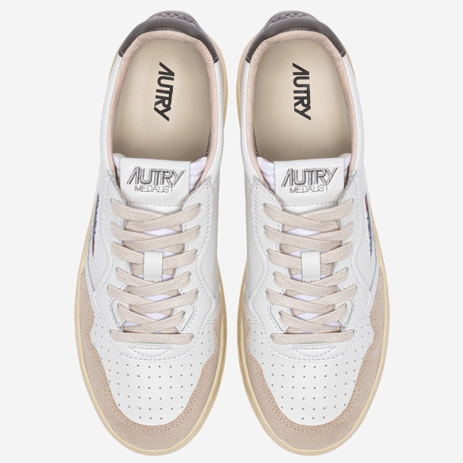SNEAKERS MEDALIST LOW<BR/> AULMLS15 LEATSUEDEWHTTEAK AUTRY 