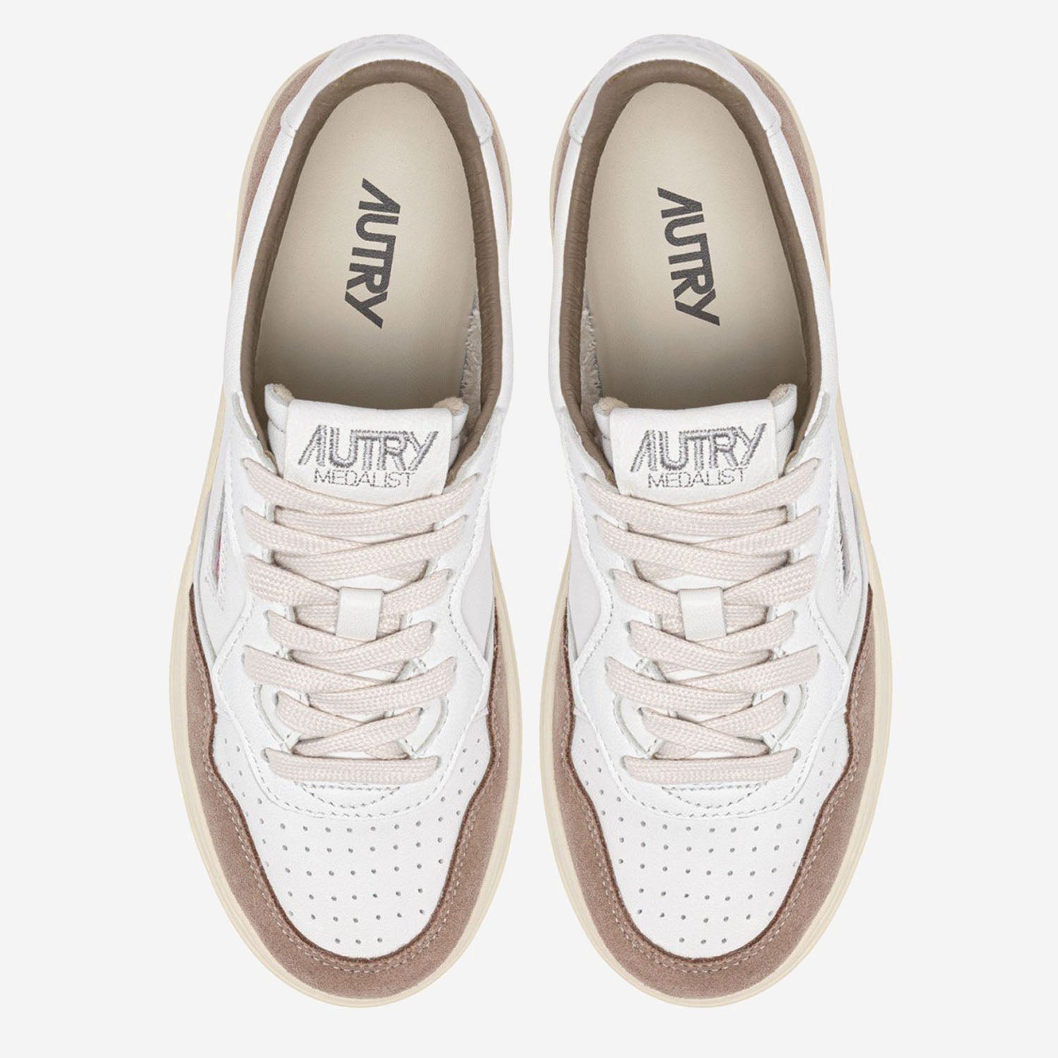 SNEAKERS MEDALIST LOW IN PELLE AULWFT02 SOFLEASUEWHTANTIL AUTRY 