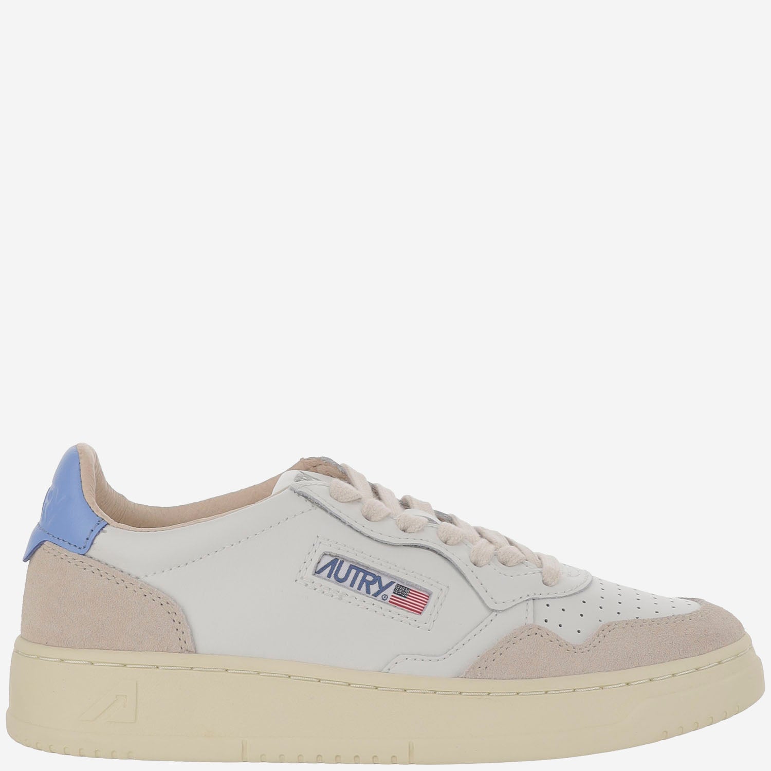 SNEAKERS LOW MEDALIST IN PELLE AULWLS12 LEATSUEDEWHTFORGET AUTRY 