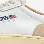 SNEAKERS MEDALIST LOW AULWLS13 LEATSUEDEWHTPEACHP AUTRY 