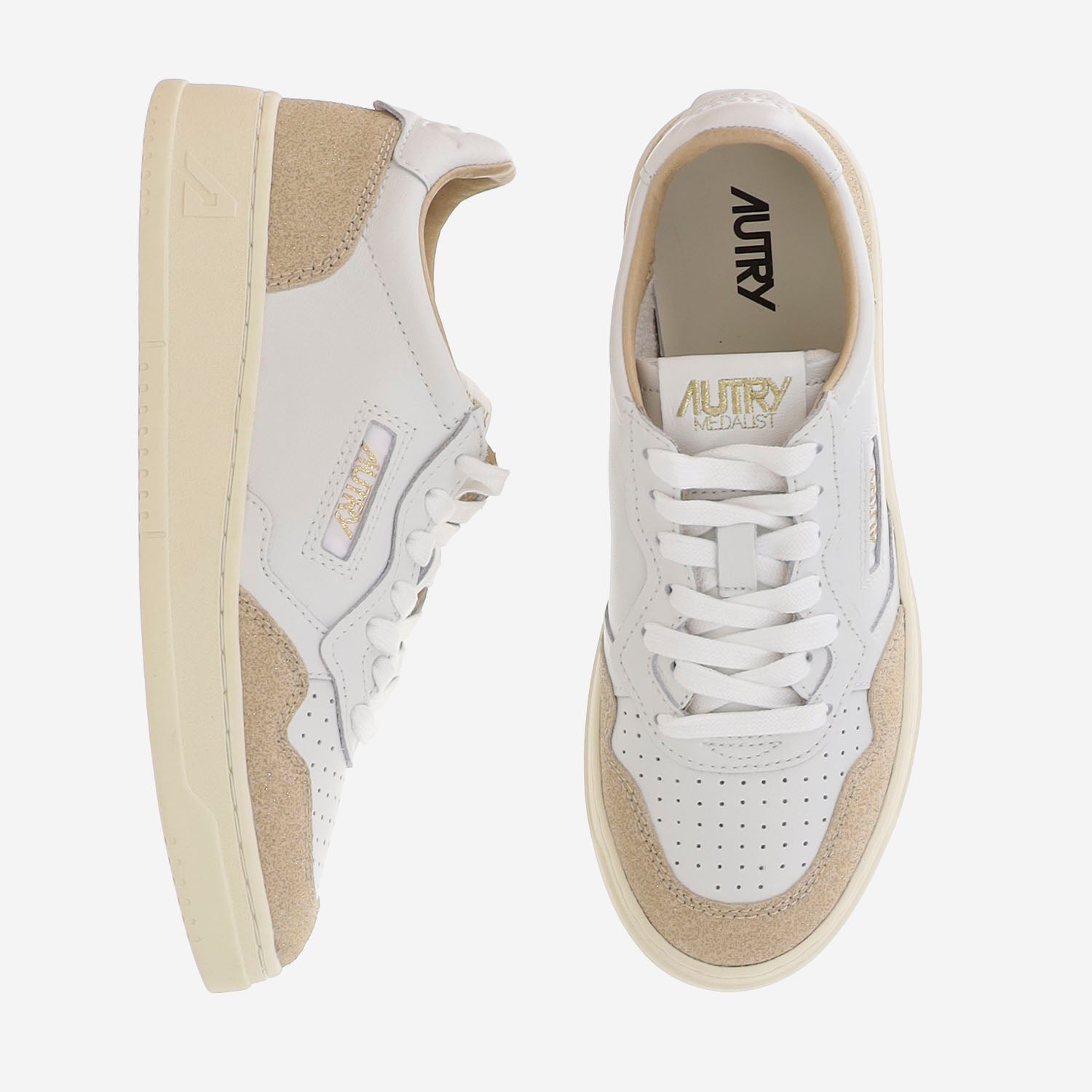 SNEAKERS MEDALIST LOW AULWPK02 SOFLEASPKWHTECRU AUTRY 