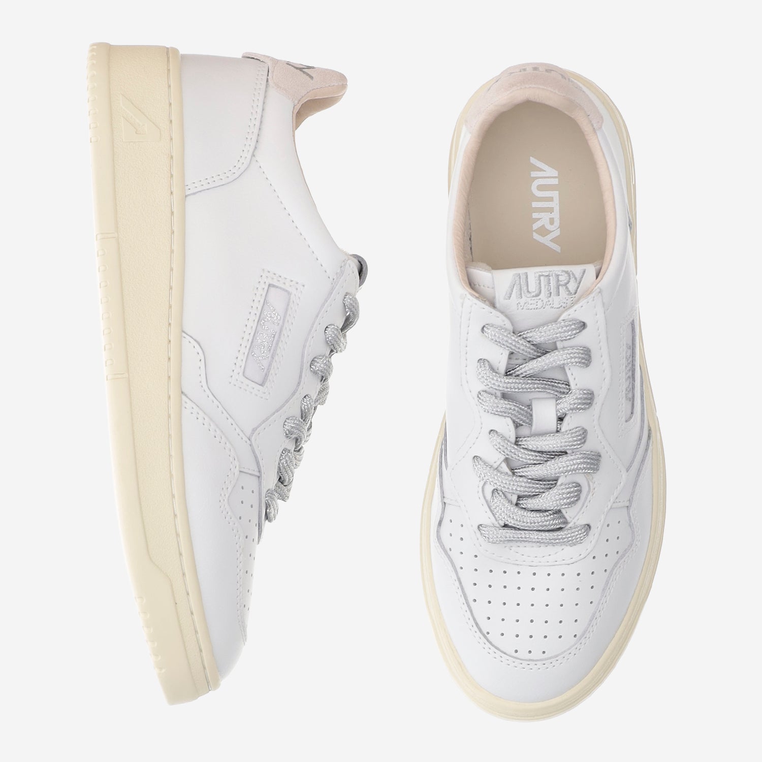 SNEAKERS MEDALIST LOW AULWSW02 LEATSWOLLWHTSILV AUTRY 