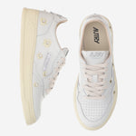 SNEAKERS MEDALIST LOW IN PELLE AULWWE01 LEAEMBFLOWWHTRUT AUTRY 