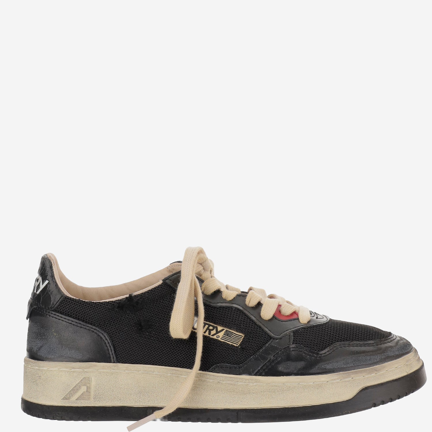 MEDALIST LOW SUPER VINTAGE AVLMKH01 MESHLEABLKBLK AUTRY 