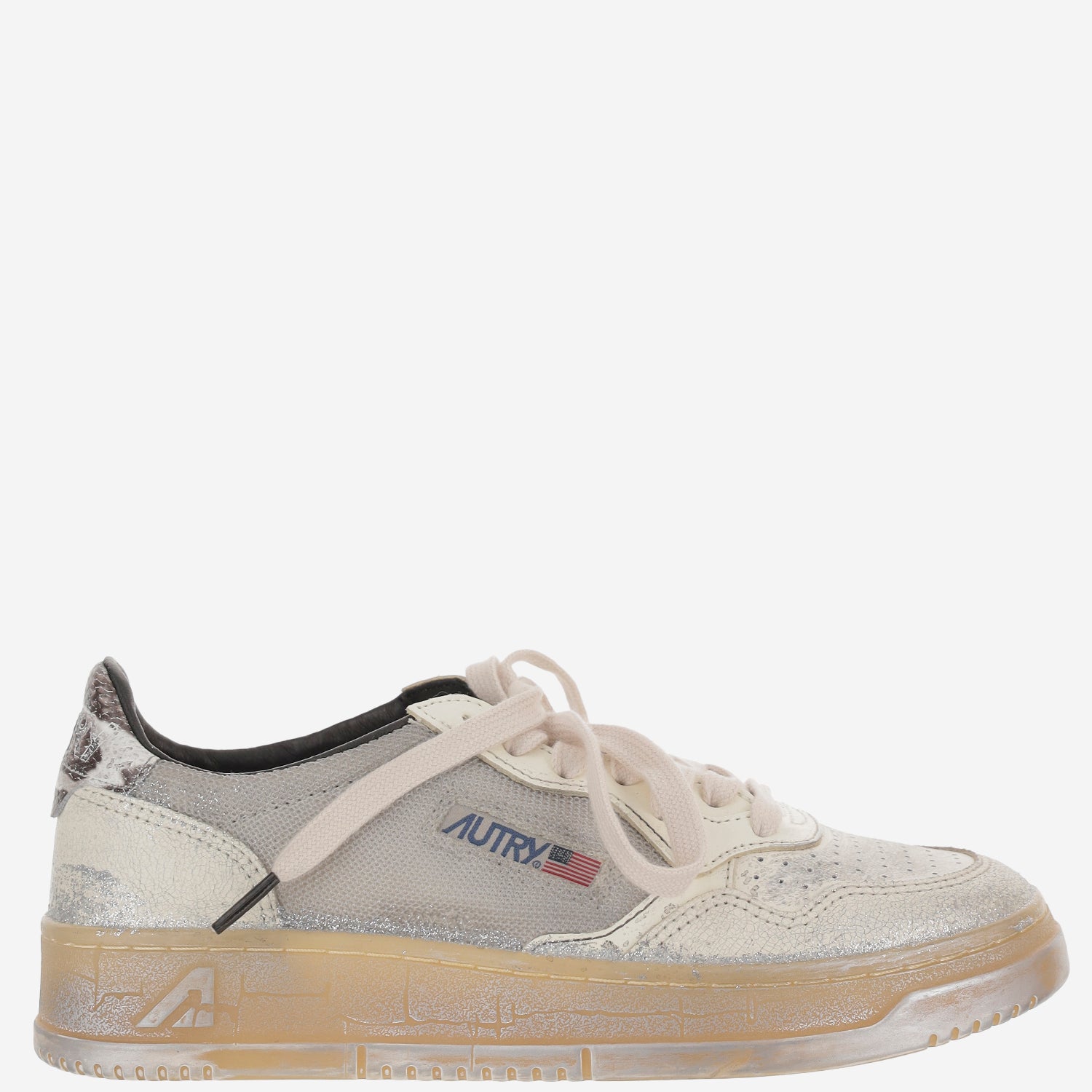 SNEAKERS MEDALIST SUPER VINTAGE AVLWME01 MESHLEATBLKSILV AUTRY 