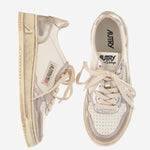 SNEAKERS MEDALIST LOW SUPER VINTAGE AVLWMT10 METALLEATSILVPLAT AUTRY 