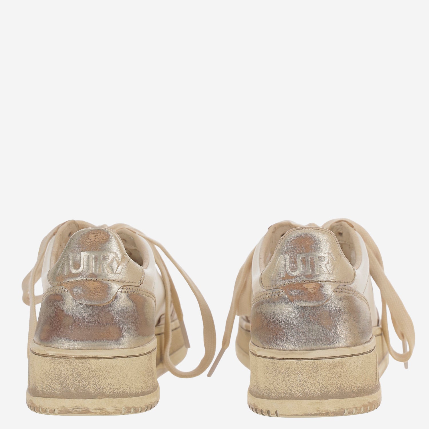 SNEAKERS MEDALIST LOW SUPER VINTAGE AVLWMT10 METALLEATSILVPLAT AUTRY 