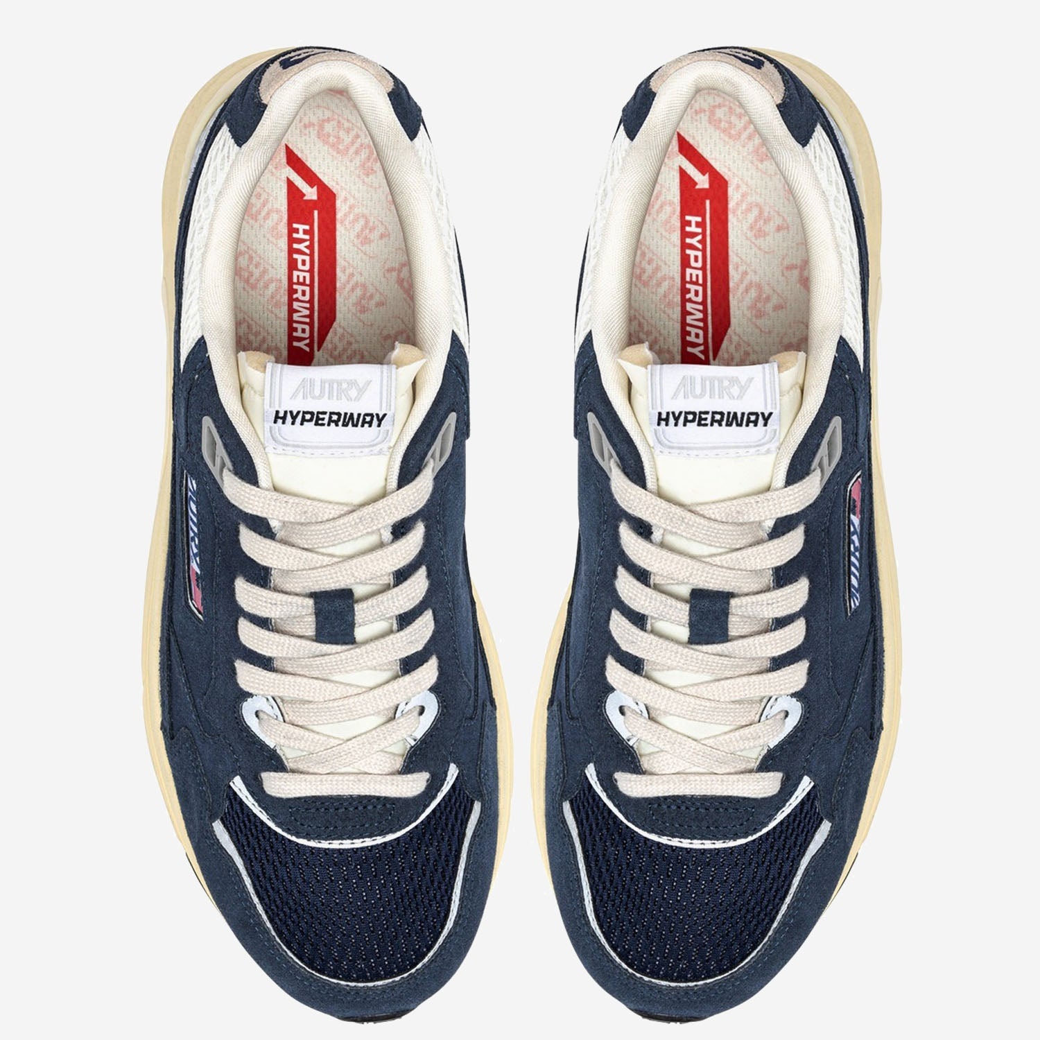 SNEAKERS HYPERWAY HYLMUM01 SUEDEMESHBLUETSILV AUTRY 