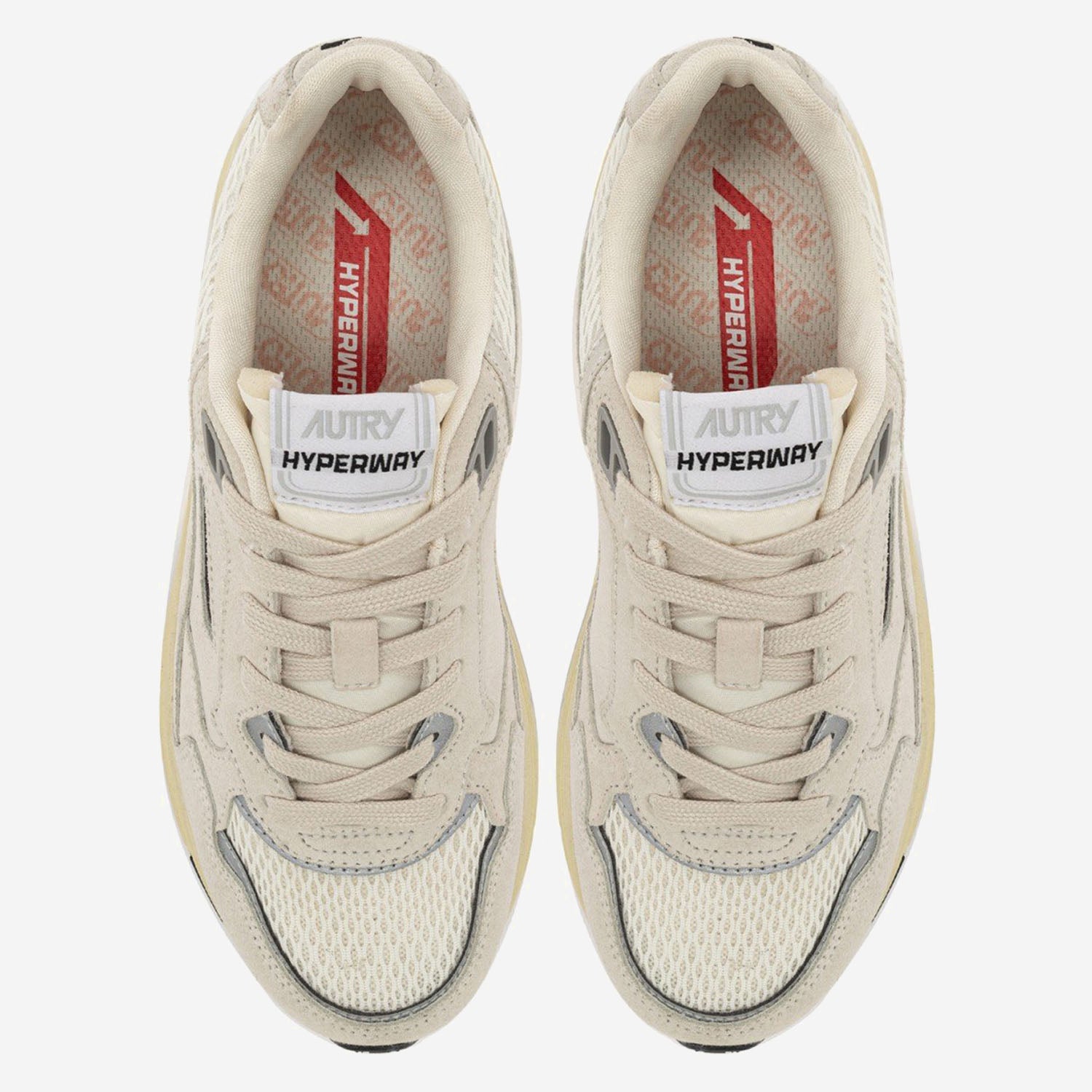 SNEAKERS HYPERWAY HYLMUM18 SUEDEMESHWHTSILV AUTRY 