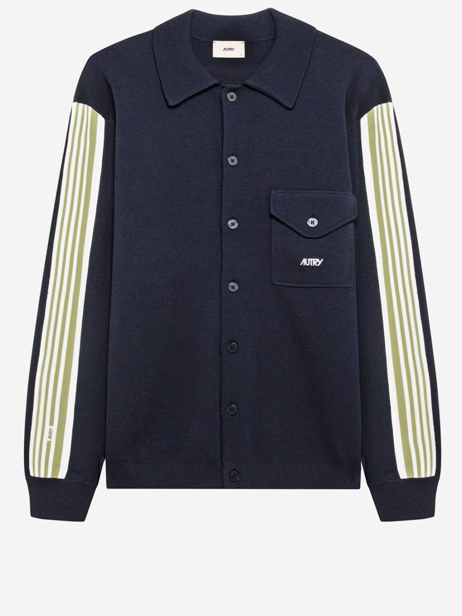 GIACCA IN MISTO VISCOSA CON LOGO JAPM026B KNITBLUE AUTRY 