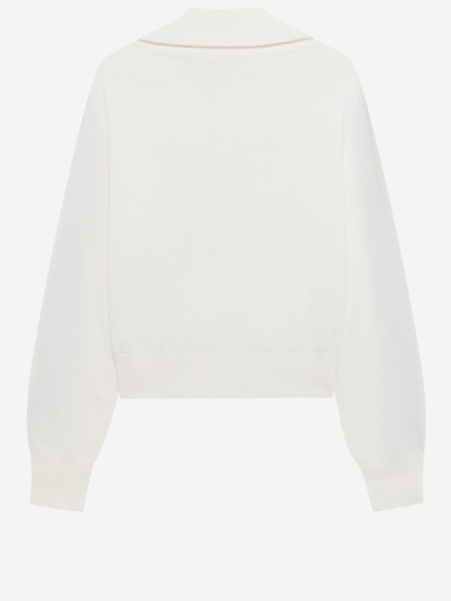 Giacca logata in viscosa JAPW028W KNITWHITE AUTRY 