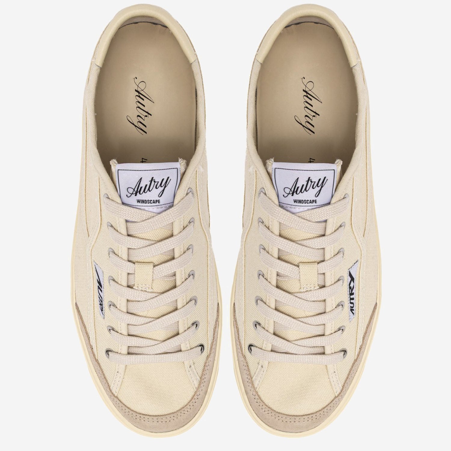 SNEAKERS WINDSCAPE LOW IN CANVAS SCLMCU02 CANVSUECREAM AUTRY 
