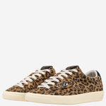 SNEAKERS WINDSCAPE LOW CON MOTIVO ANIMALIER SCLWDY01 SUEDELEOPRINTLEOPBLACK AUTRY 