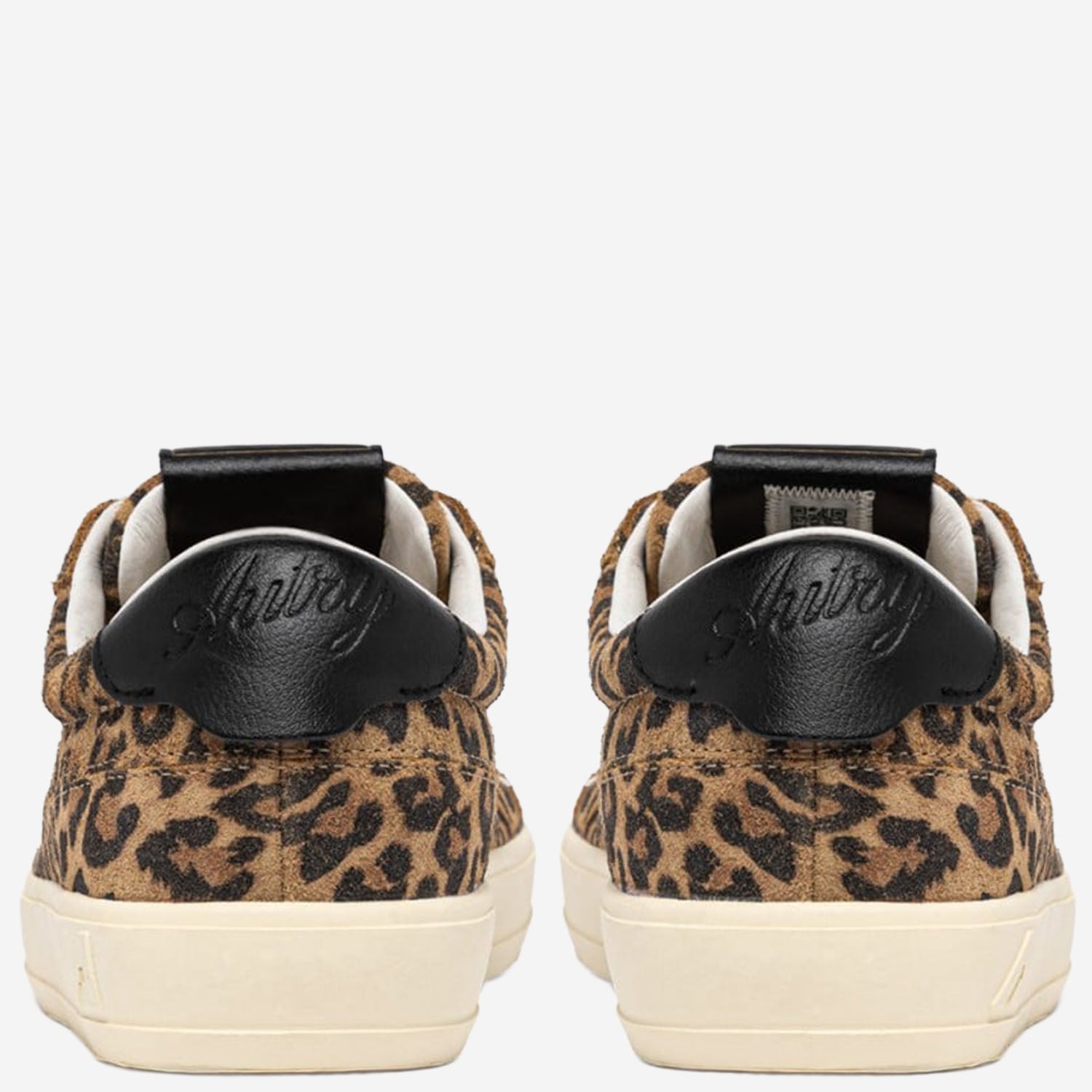 SNEAKERS WINDSCAPE LOW CON MOTIVO ANIMALIER SCLWDY01 SUEDELEOPRINTLEOPBLACK AUTRY 