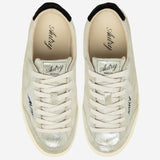 SNEAKERS WINDSCAPE LOW IN SUEDE LAMINATO ARGENTO E NERO SCLWZE01 LAMSUESUESILVBLK AUTRY 