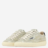 SNEAKERS WINDSCAPE LOW IN SUEDE LAMINATO ARGENTO E NERO SCLWZE01 LAMSUESUESILVBLK AUTRY 