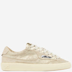 SNEAKERS WINDSCAPE LOW IN SUEDE LAMINATO ORO SCLWZE02 LAMSUESUEPLATSAND AUTRY 