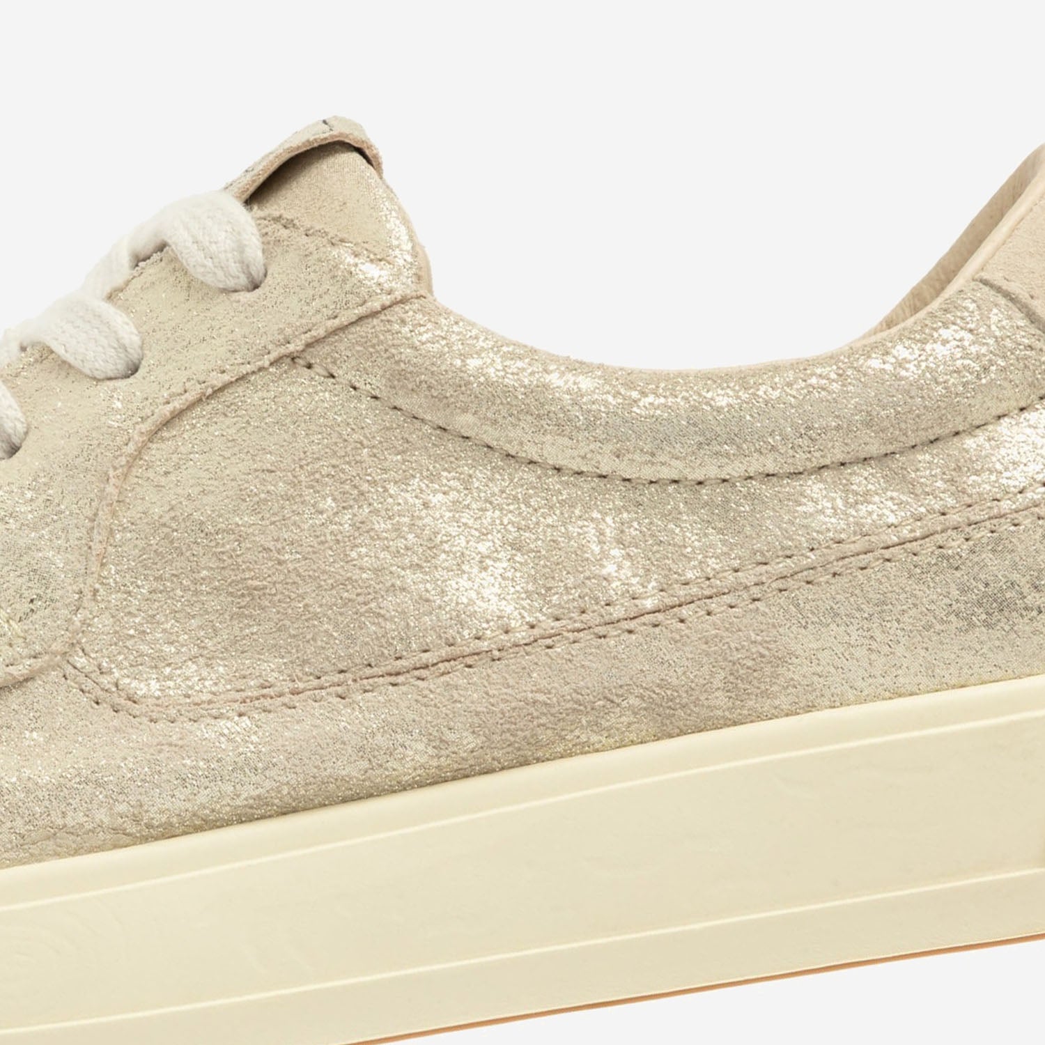 SNEAKERS WINDSCAPE LOW IN SUEDE LAMINATO ORO SCLWZE02 LAMSUESUEPLATSAND AUTRY 