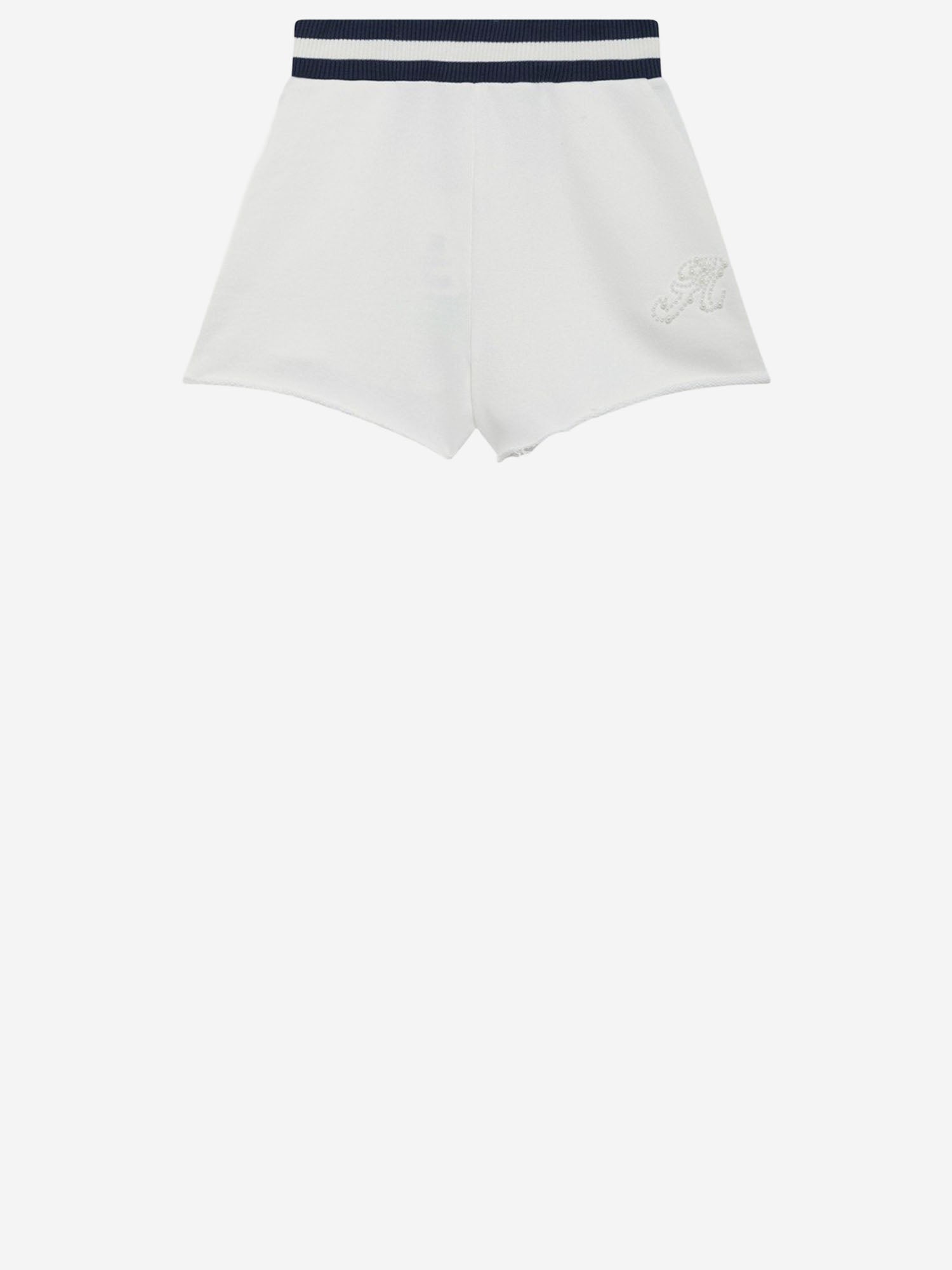 PANTALONI CORTI IN COTONE CON LOGO SHPW040W JERSEYWHITE AUTRY 