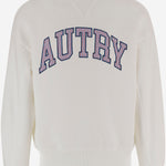 FELPA IN COTONE CON LOGO SWPX036W JERSEYWHITE AUTRY 