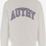 FELPA IN COTONE CON LOGO SWPX036W JERSEYWHITE AUTRY 