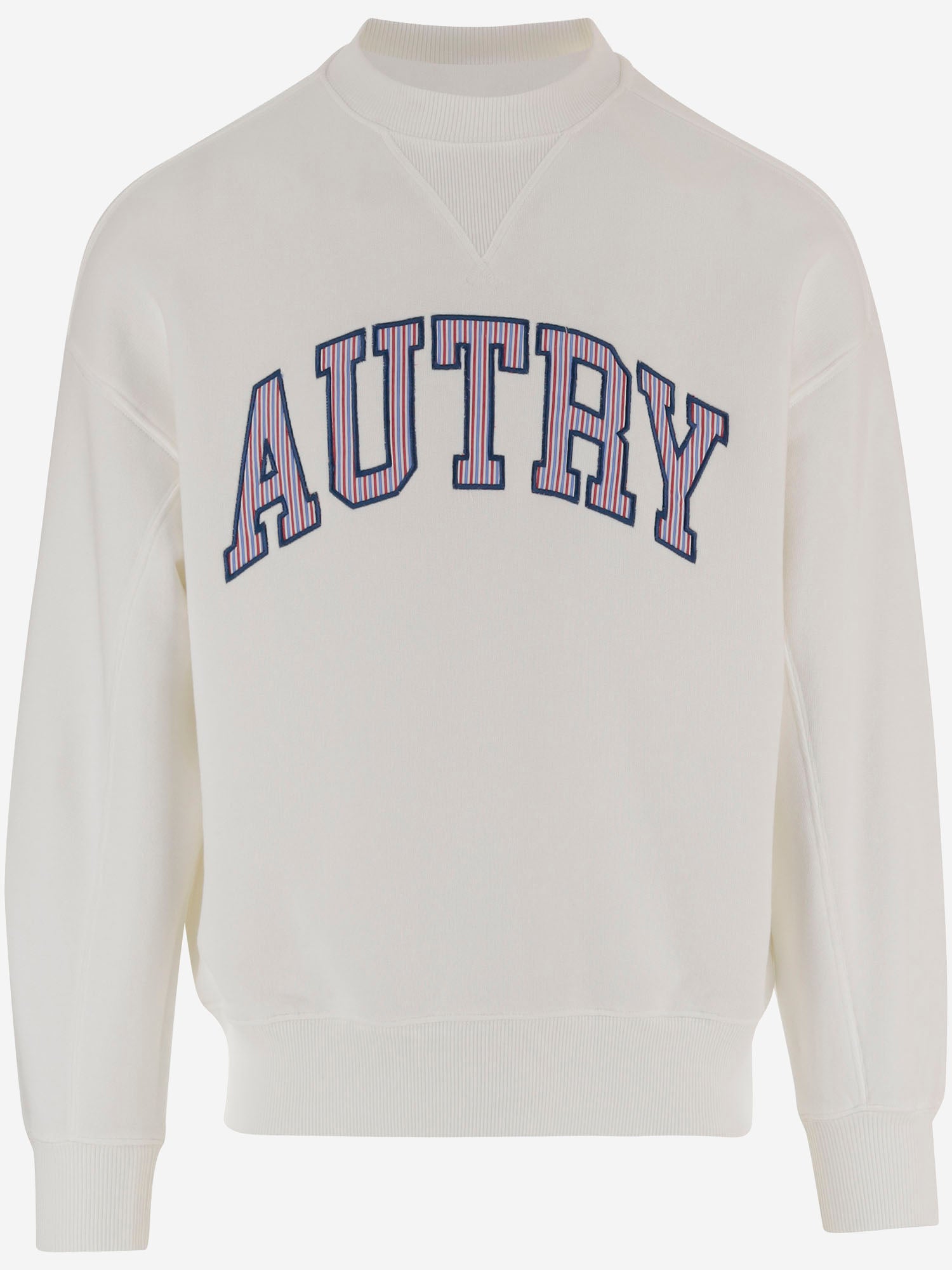 FELPA IN COTONE CON LOGO SWPX036W JERSEYWHITE AUTRY 