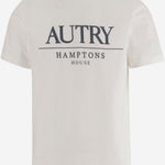 T-shirt in cotone con logo TSPM044W JERSEYWHITE AUTRY 