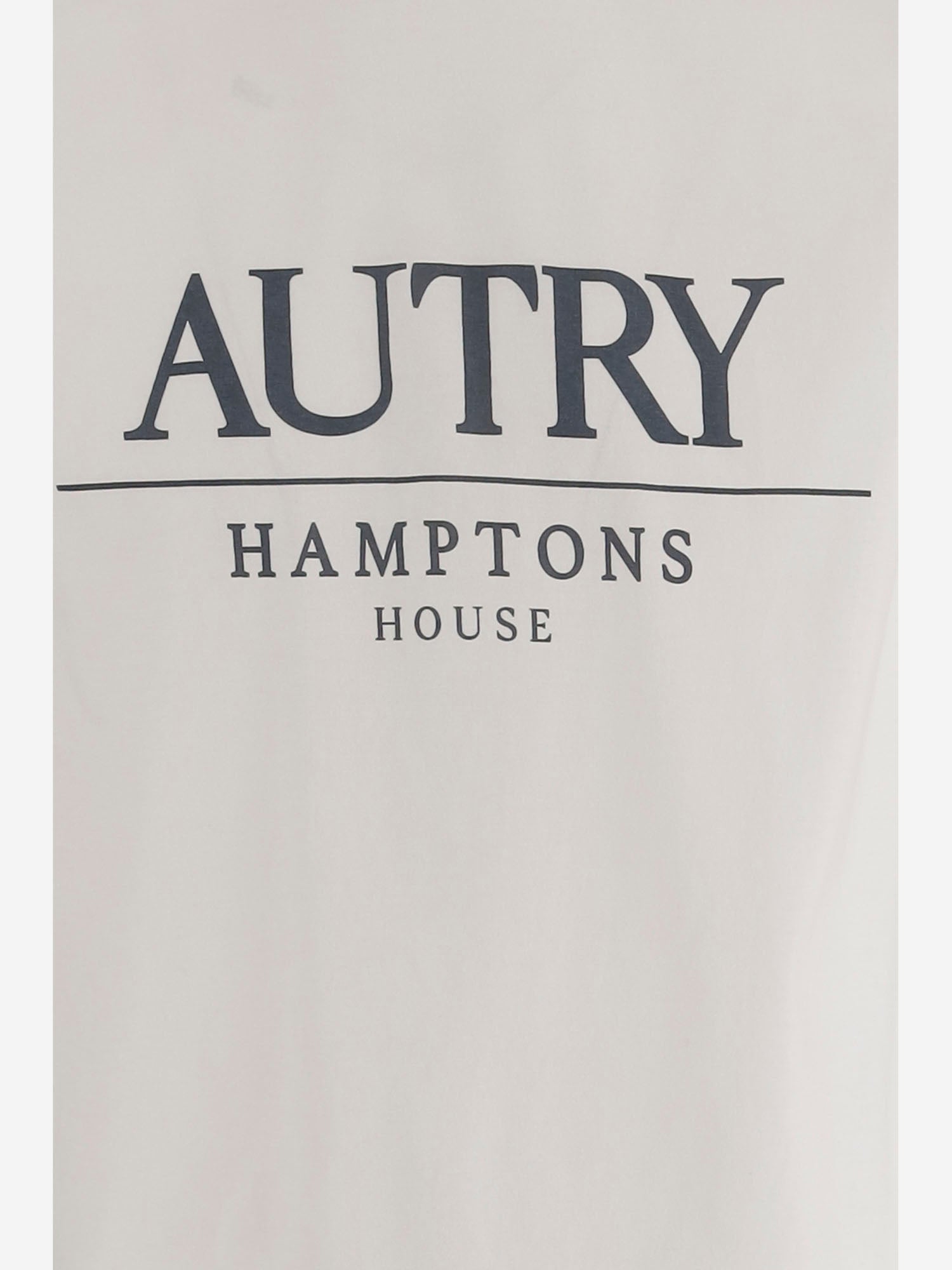 T-shirt in cotone con logo TSPM044W JERSEYWHITE AUTRY 