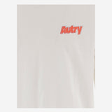 T-shirt in cotone con logo TSPM045W JERSEYWHITE AUTRY 