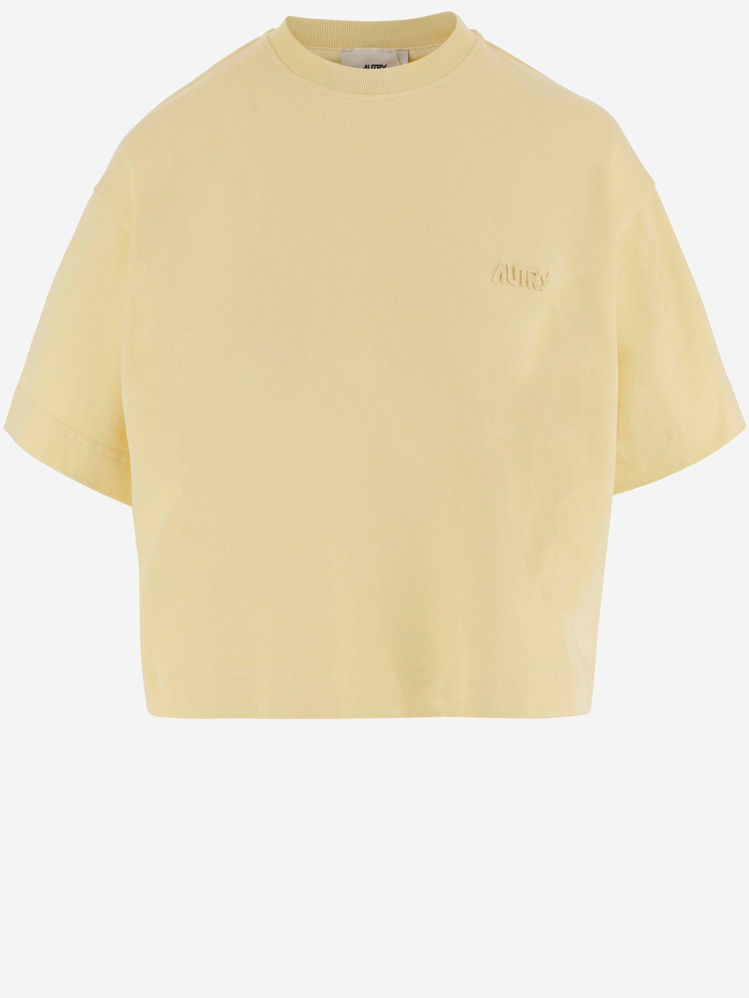 T-SHIRT CON LOGO RICAMATO TSPW052L HEAVYJERSBLONDE AUTRY 