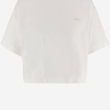 T-SHIRT IN COTONE CON LOGO RICAMATO TSPW052W HEAVYJERSWHITE AUTRY 