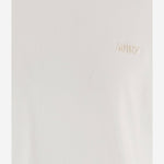 T-SHIRT IN COTONE CON LOGO RICAMATO TSPW052W HEAVYJERSWHITE AUTRY 
