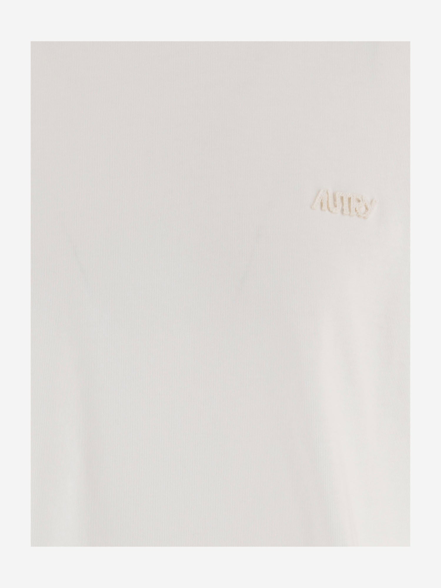T-SHIRT IN COTONE CON LOGO RICAMATO TSPW052W HEAVYJERSWHITE AUTRY 