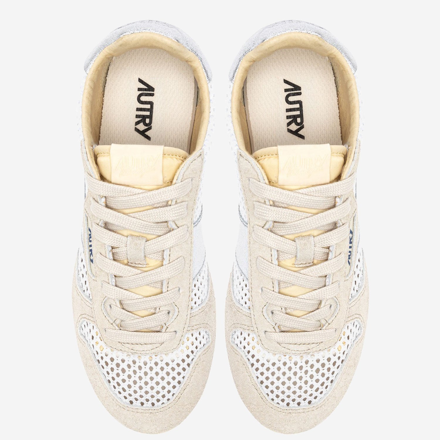 SNEAKERS WINDSPIN LOW WSLWKD03 KNITSUELEAWHTSILV AUTRY 